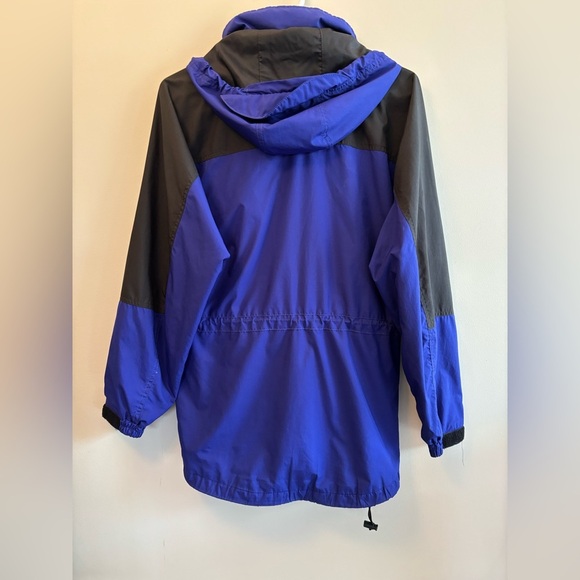 North Face Blue and Black Hooded Windbreaker Jacket Women's Size Medium - Picture 11 of 14